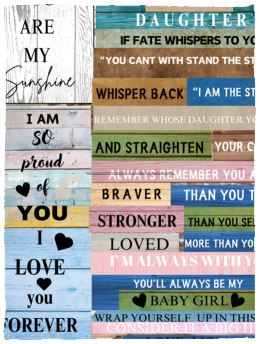 To my Daughter Fleece Blanket
