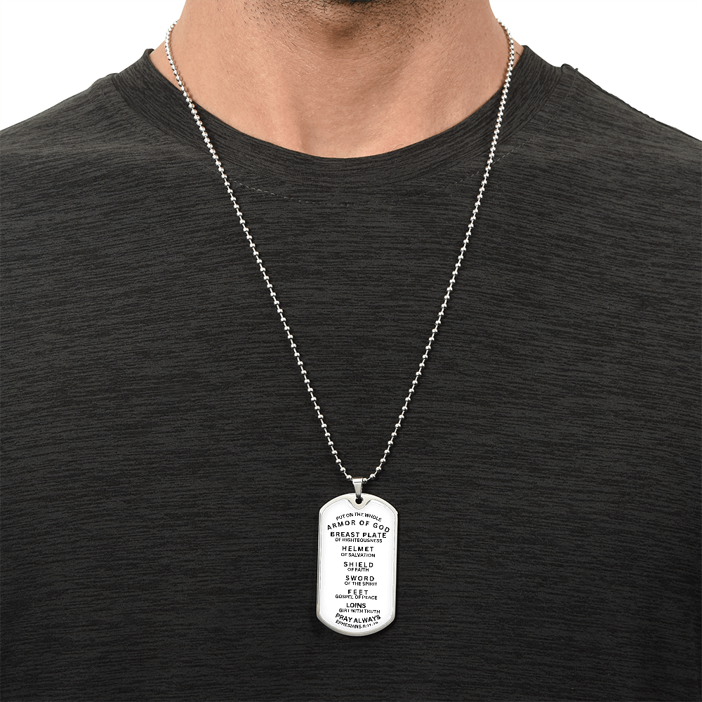 NAME TAG PRAYER OF  WHOLE ARMOR