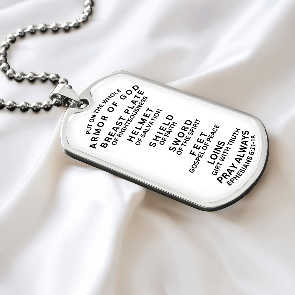 NAME TAG PRAYER OF  WHOLE ARMOR