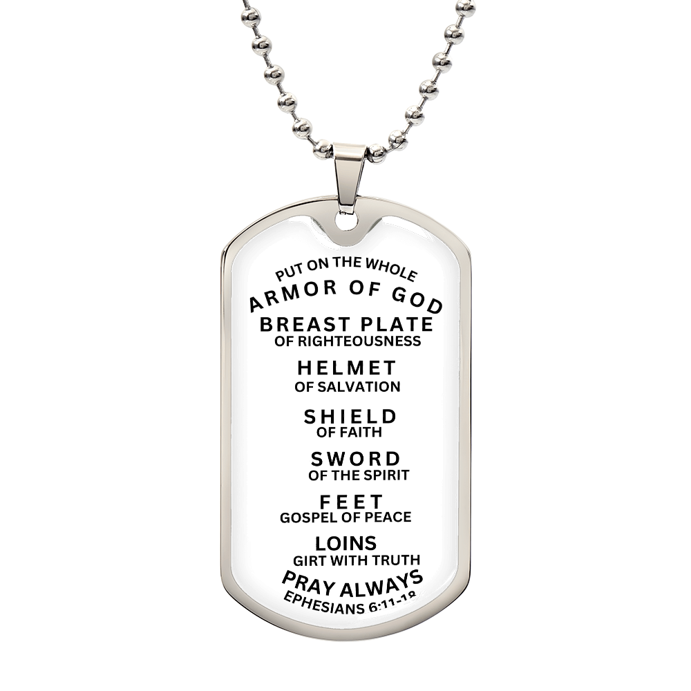NAME TAG PRAYER OF  WHOLE ARMOR