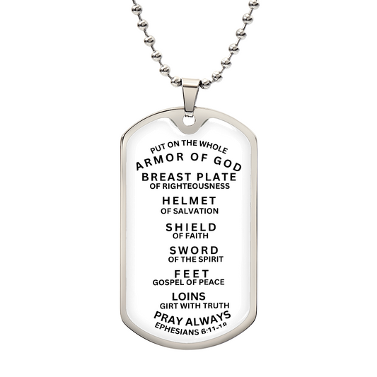 NAME TAG PRAYER OF  WHOLE ARMOR