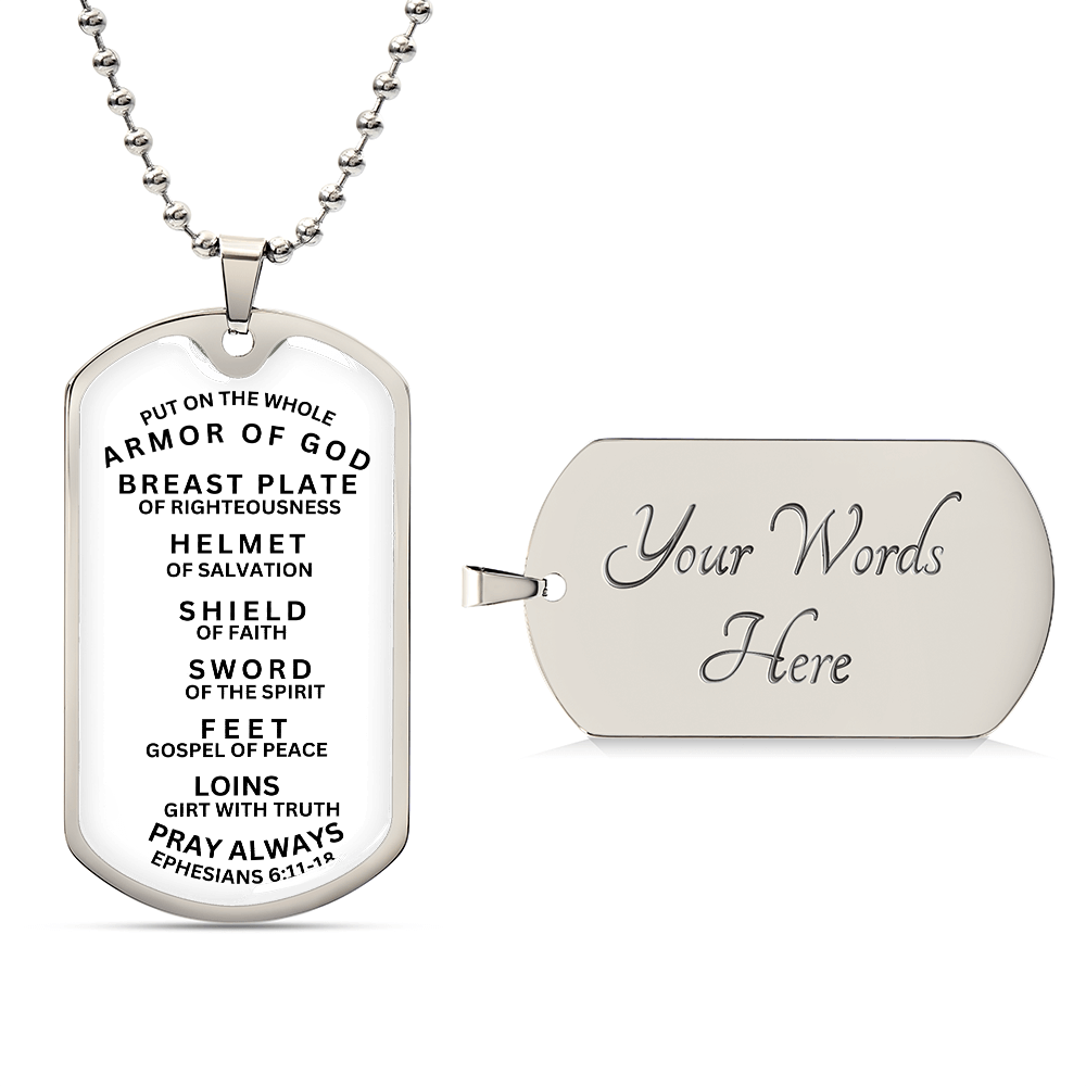 NAME TAG PRAYER OF  WHOLE ARMOR