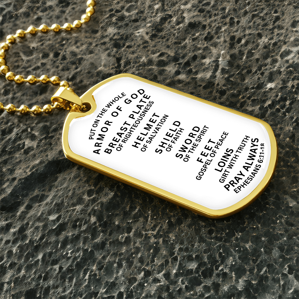 NAME TAG PRAYER OF  WHOLE ARMOR