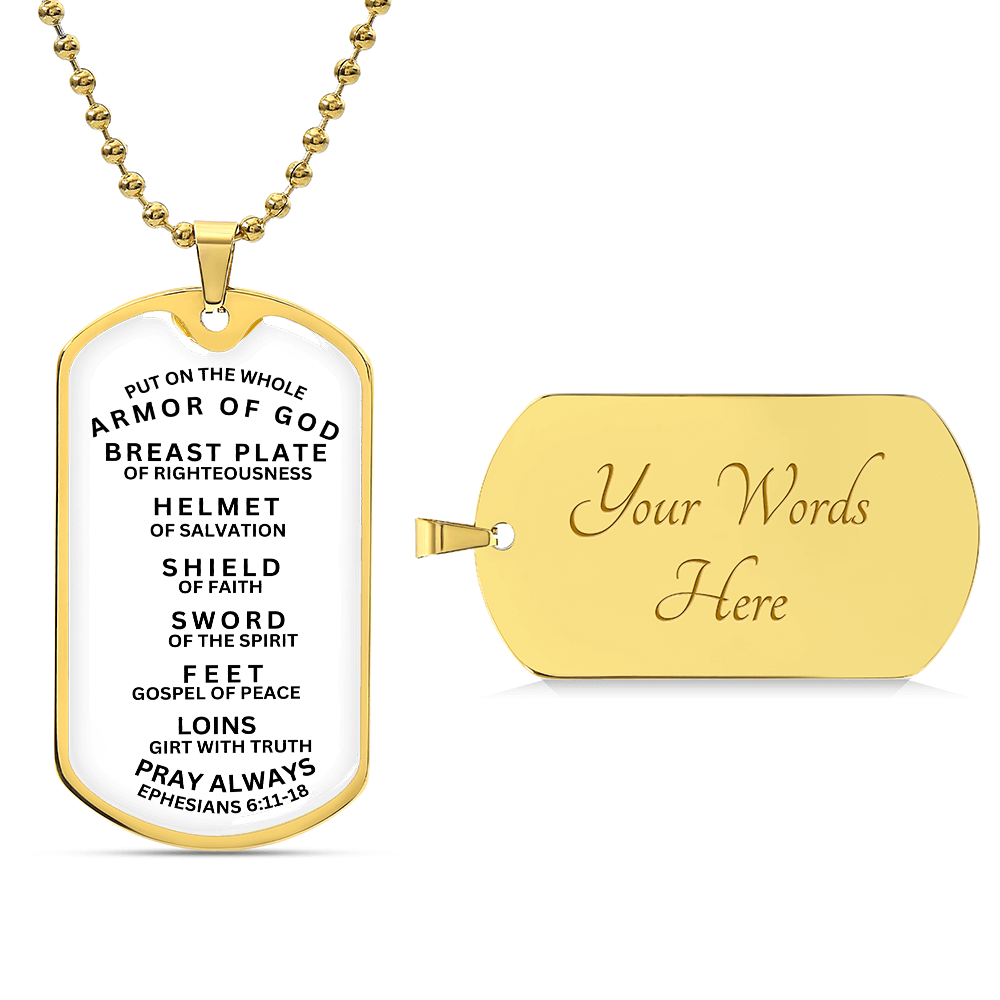 NAME TAG PRAYER OF  WHOLE ARMOR