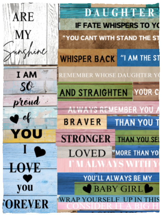 To my Daughter Fleece Blanket