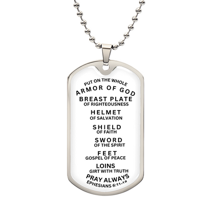 NAME TAG PRAYER OF  WHOLE ARMOR