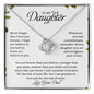 To My Daughter | Love Knot Necklace